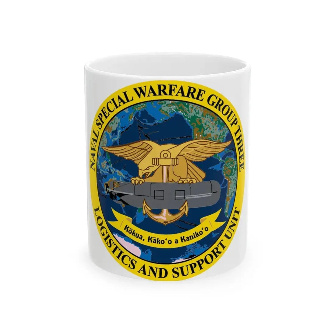 Naval Special Warfare Group 3 (U.S. Navy) White Coffee Mug 11oz - Go Mug Yourself