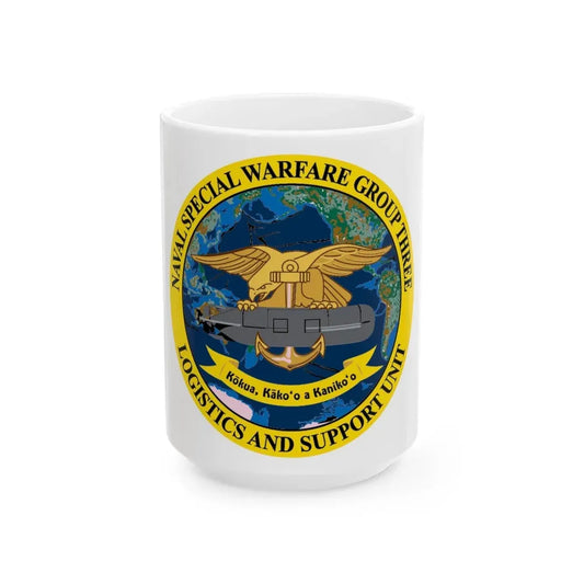 Naval Special Warfare Group 3 (U.S. Navy) White Coffee Mug 15oz - Go Mug Yourself