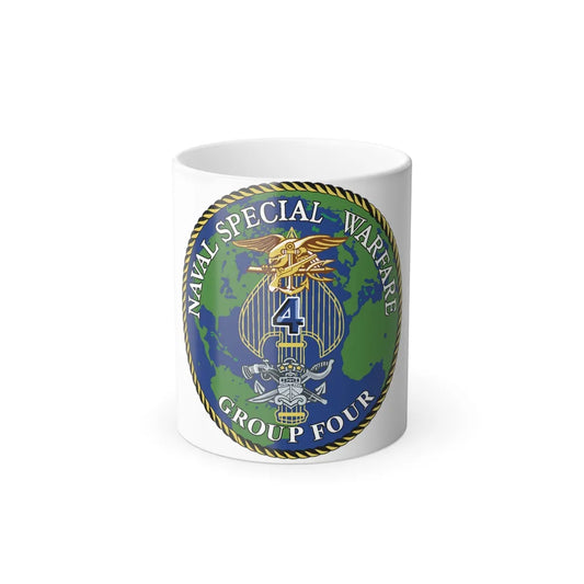 Naval Special Warfare Group 4 (U.S. Navy) Color Changing Mug 11oz-11oz-Go Mug Yourself