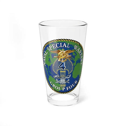 Naval Special Warfare Group 4 (U.S. Navy) Pint Glass 16oz 16oz - Go Mug Yourself