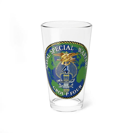 Naval Special Warfare Group 4 (U.S. Navy) Pint Glass 16oz 16oz - Go Mug Yourself