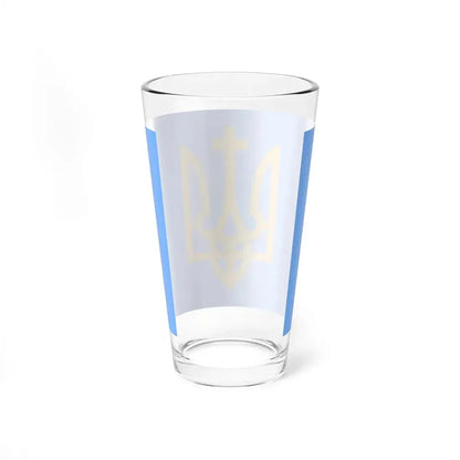Naval Standard of the Hetman of Ukraine (Ukraine) Pint Glass 16oz - Go Mug Yourself