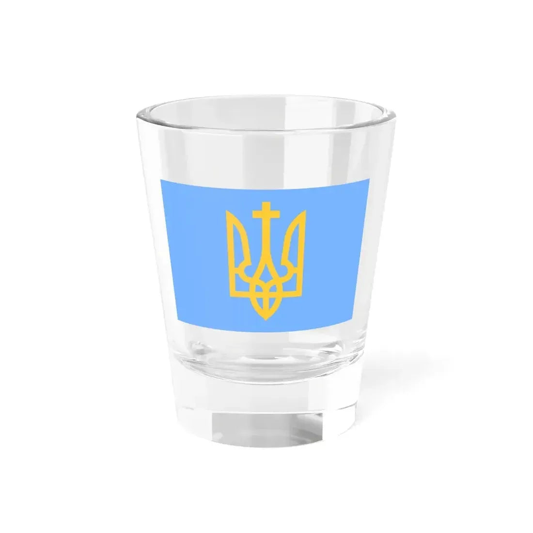 Naval Standard of the Hetman of Ukraine (Ukraine) Shot Glass 1.5oz 1.5oz - Go Mug Yourself