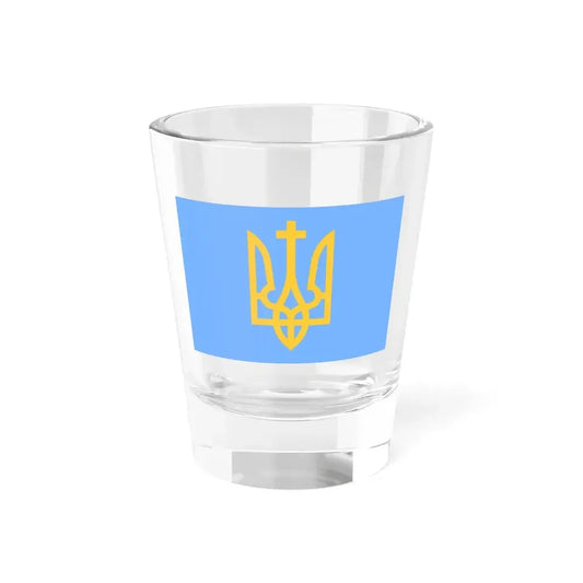 Naval Standard of the Hetman of Ukraine (Ukraine) Shot Glass 1.5oz 1.5oz - Go Mug Yourself