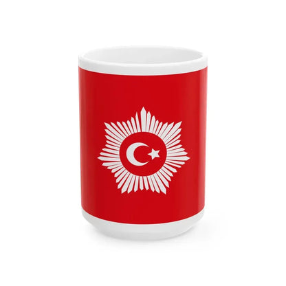 Naval standard of the Ottoman Sultan (Oman) White Coffee Mug 15oz - Go Mug Yourself