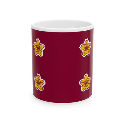 Naval Standard of the Vice Minister of Defense of Japan (Japan) White Coffee Mug 11oz - Go Mug Yourself