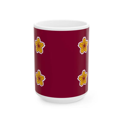 Naval Standard of the Vice Minister of Defense of Japan (Japan) White Coffee Mug 15oz - Go Mug Yourself