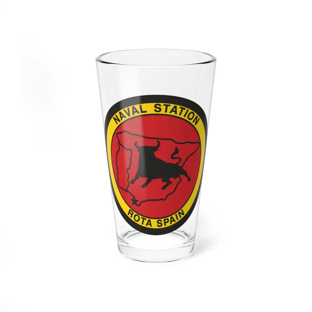 Naval Station Rota Spain (U.S. Navy) Pint Glass 16oz-16oz-Go Mug Yourself