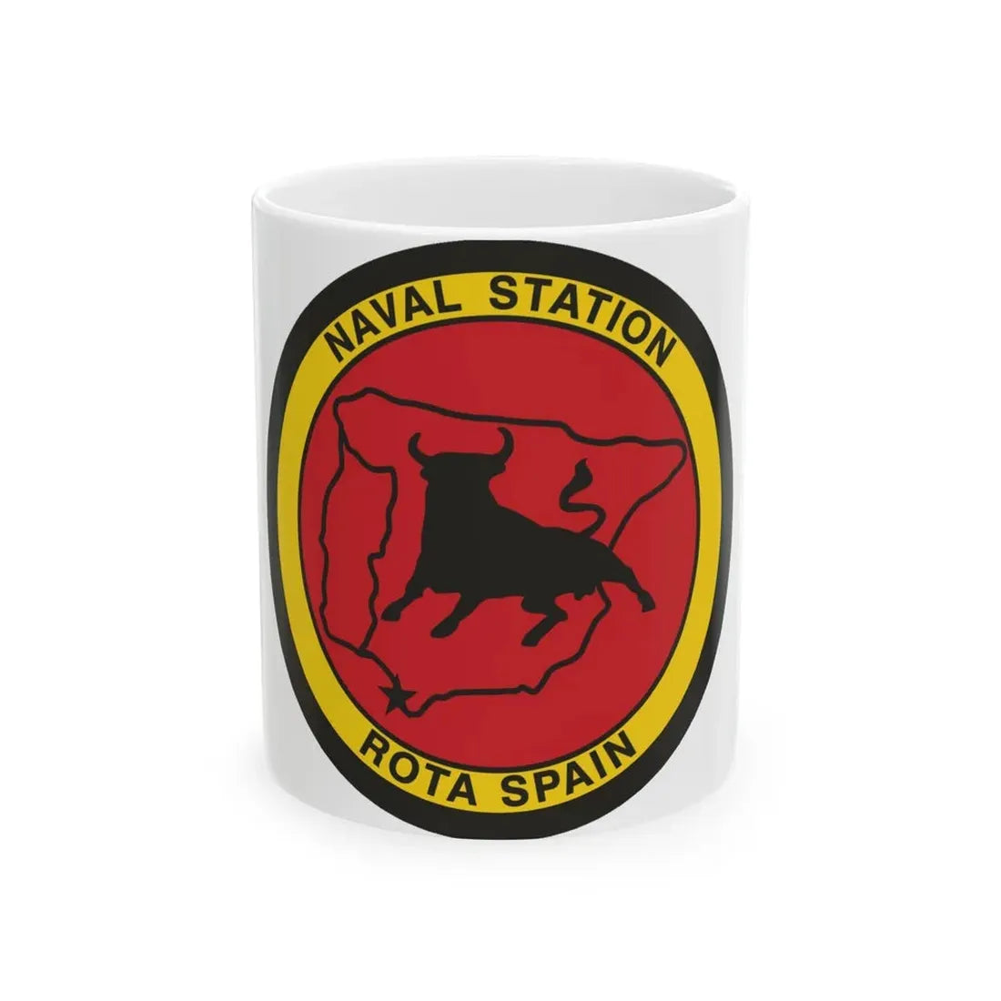 Naval Station Rota Spain (U.S. Navy) White Coffee Mug 11oz - Go Mug Yourself