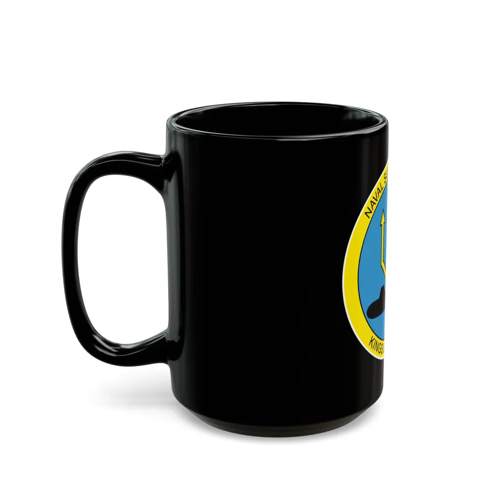 Naval Submarine Base Kings Bay Georgia (U.S. Navy) Black Coffee Mug-Go Mug Yourself