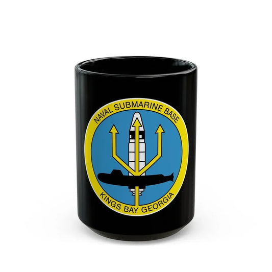 Naval Submarine Base Kings Bay Georgia (U.S. Navy) Black Coffee Mug 15oz - Go Mug Yourself