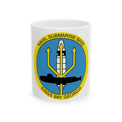 Naval Submarine Base Kings Bay Georgia (U.S. Navy) White Coffee Mug 11oz - Go Mug Yourself