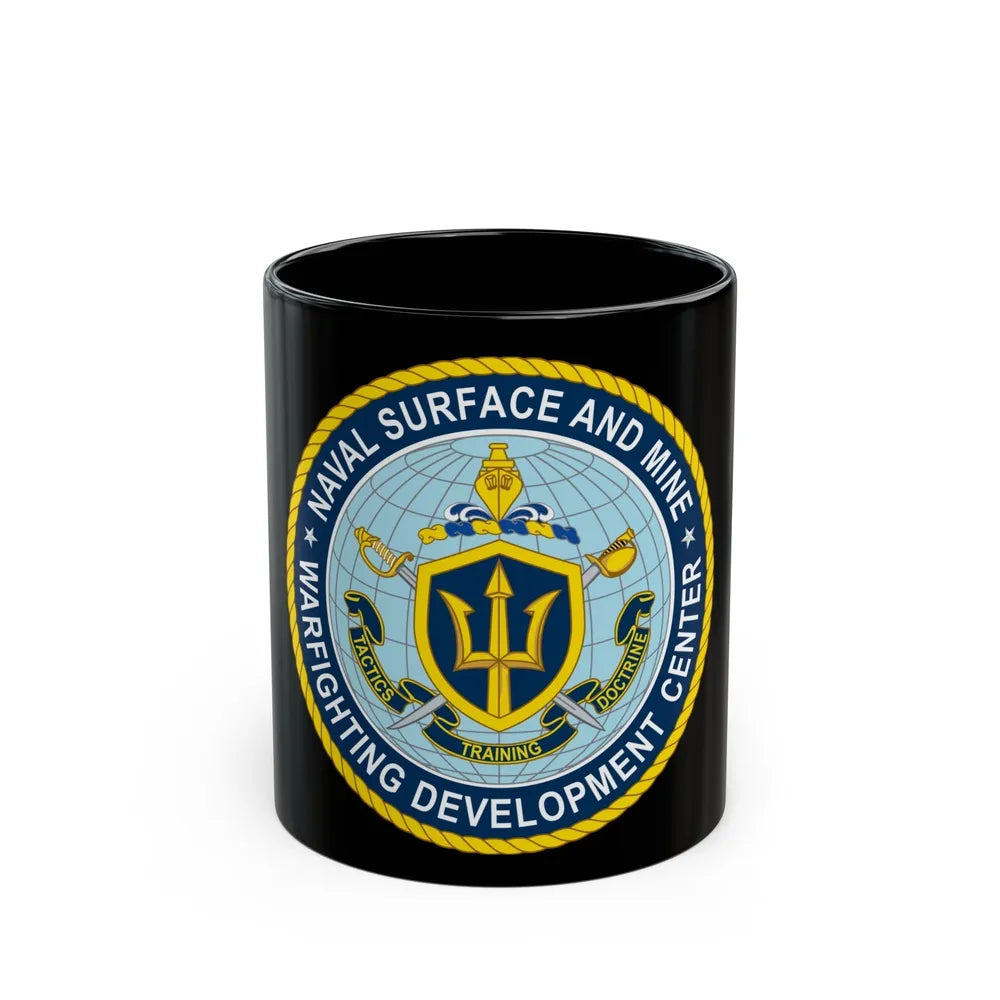 Naval Surface & Mine Warfighting Dev Center (U.S. Navy) Black Coffee Mug-11oz-Go Mug Yourself