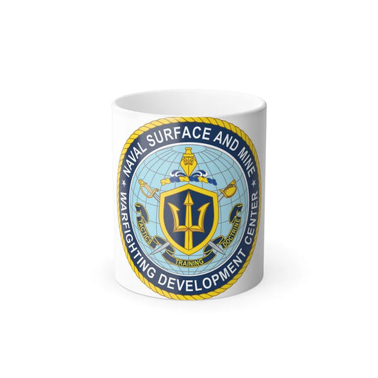 Naval Surface & Mine Warfighting Dev Center (U.S. Navy) Color Changing Mug 11oz-11oz-Go Mug Yourself