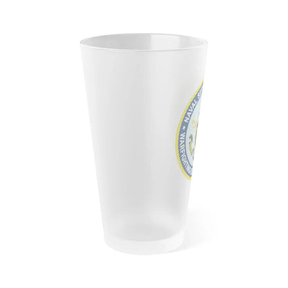 Naval Surface & Mine Warfighting Dev Center (U.S. Navy) Frosted Pint Glass 16oz-Go Mug Yourself