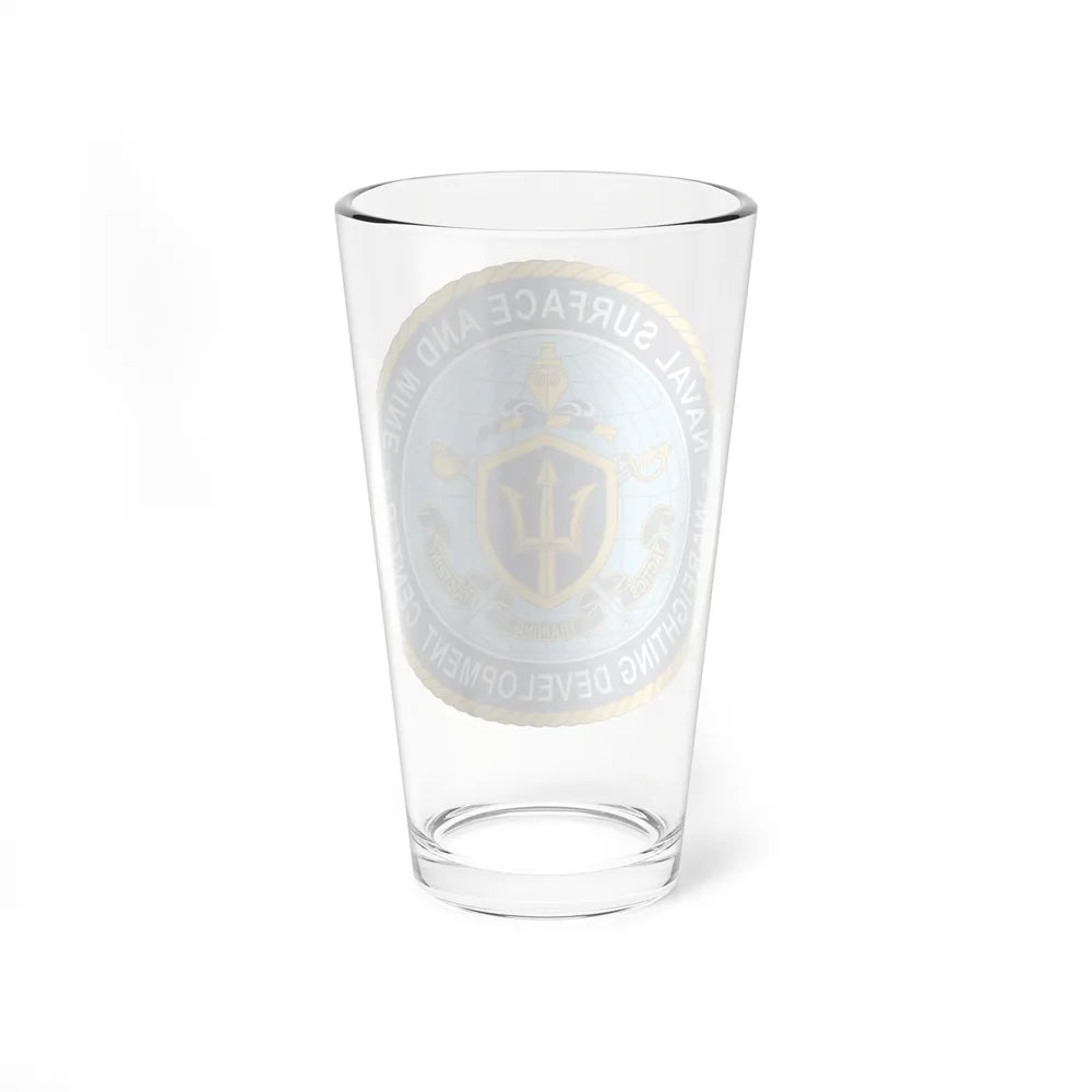 Naval Surface & Mine Warfighting Dev Center (U.S. Navy) Pint Glass 16oz-Go Mug Yourself