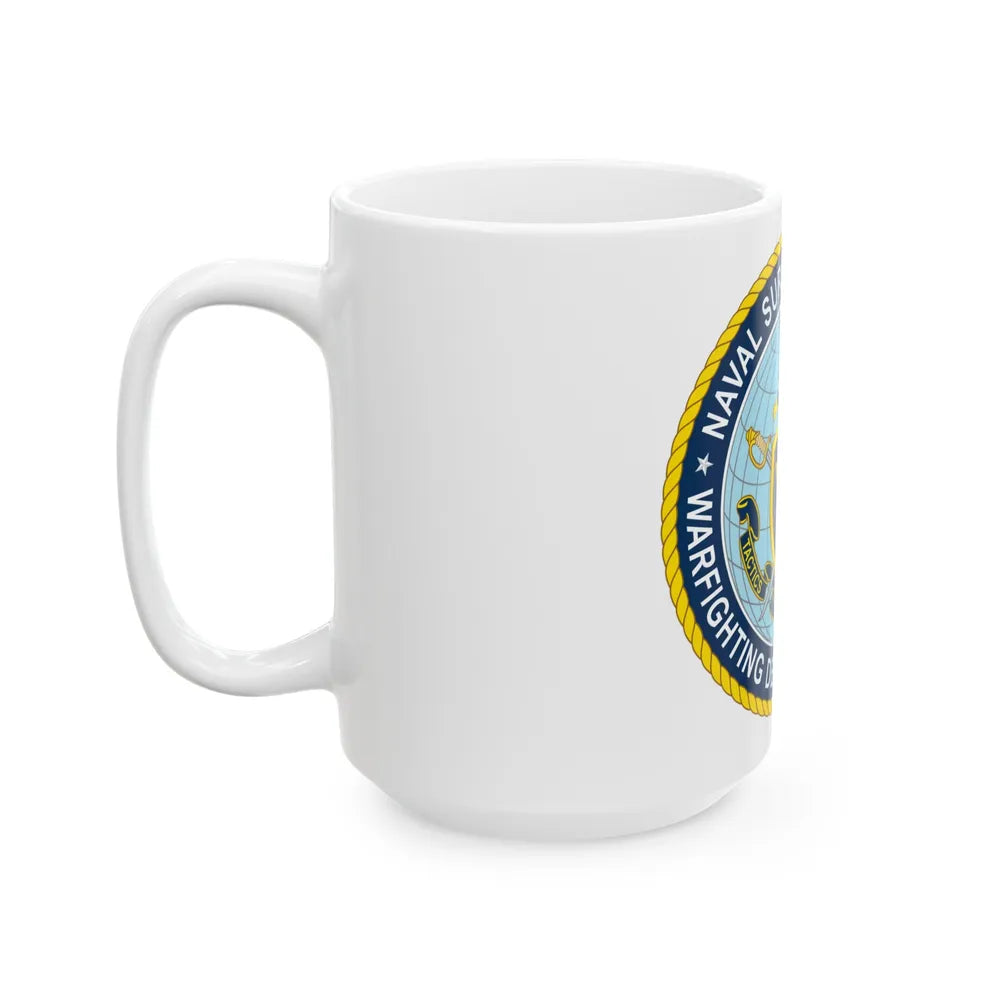 Naval Surface & Mine Warfighting Dev Center (U.S. Navy) White Coffee Mug-Go Mug Yourself