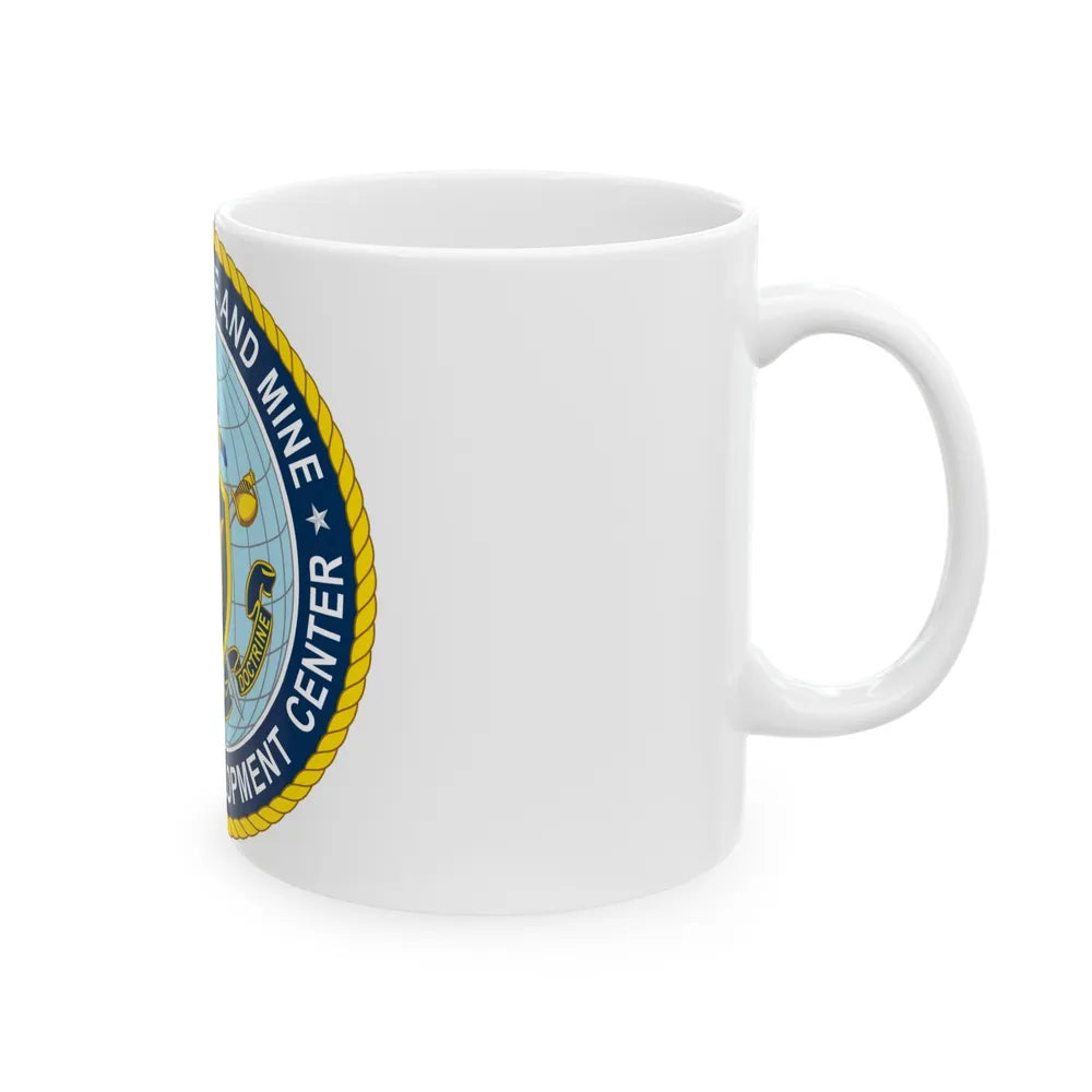 Naval Surface & Mine Warfighting Dev Center (U.S. Navy) White Coffee Mug-Go Mug Yourself