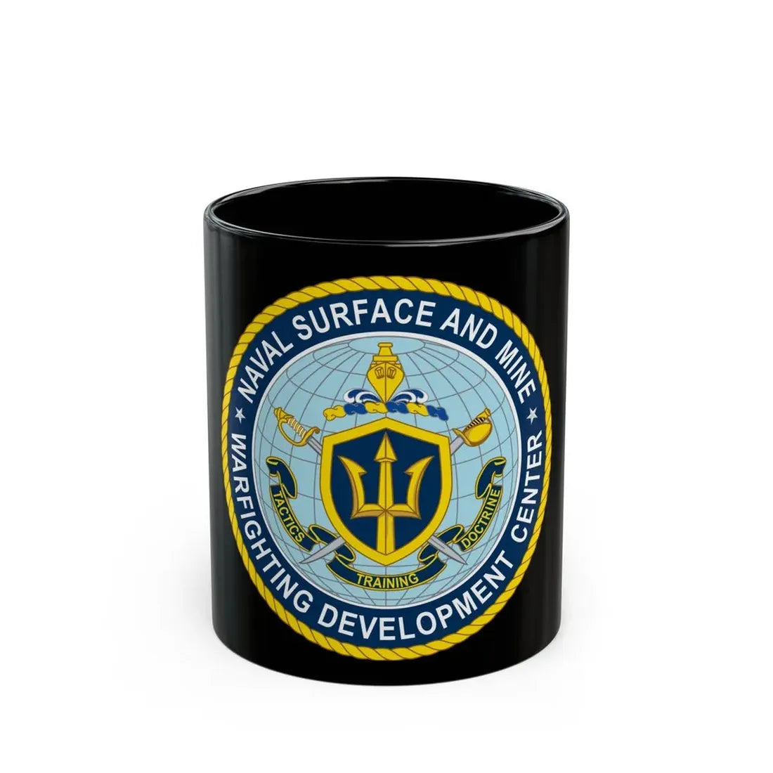 Naval Surface & Mine Warfighting Dev Center (U.S. Navy) Black Coffee Mug 11oz - Go Mug Yourself