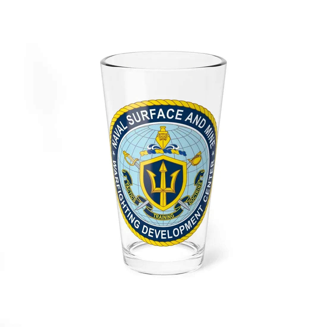 Naval Surface & Mine Warfighting Dev Center (U.S. Navy) Pint Glass 16oz 16oz - Go Mug Yourself