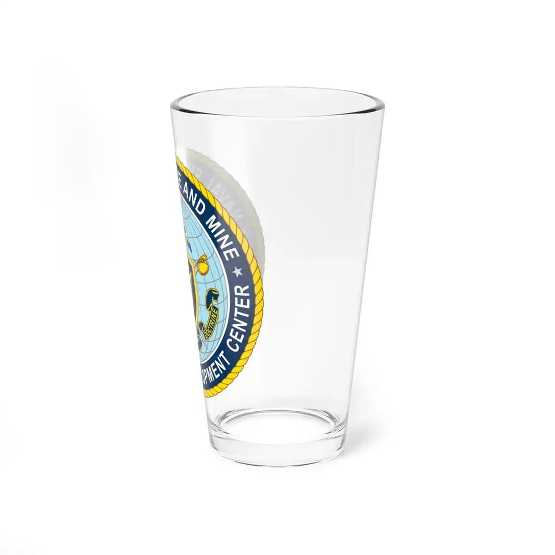 Naval Surface & Mine Warfighting Dev Center (U.S. Navy) Pint Glass 16oz - Go Mug Yourself