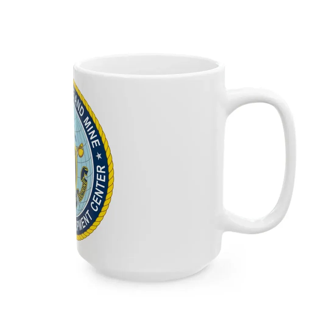 Naval Surface & Mine Warfighting Dev Center (U.S. Navy) White Coffee Mug - Go Mug Yourself