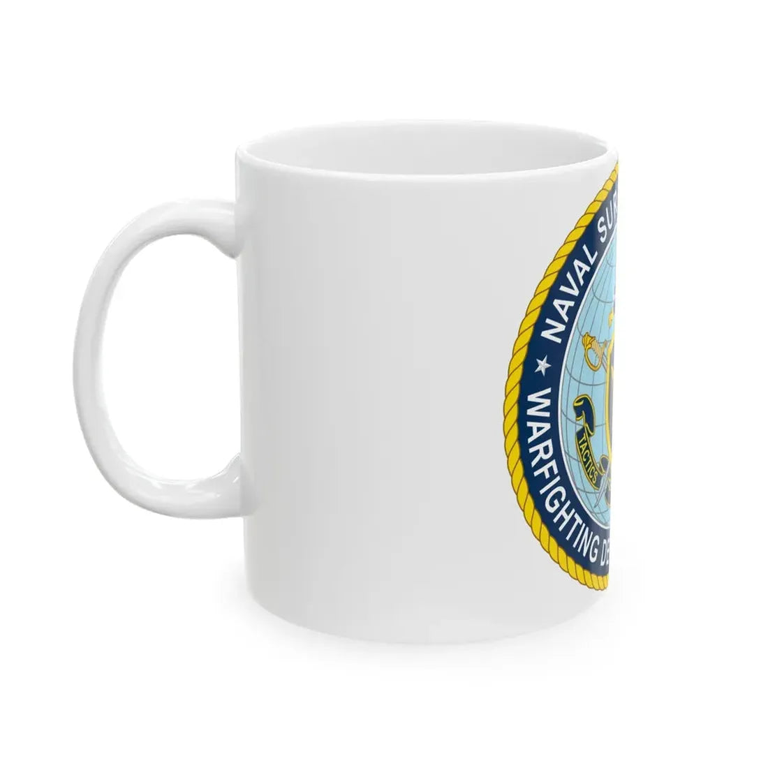 Naval Surface & Mine Warfighting Dev Center (U.S. Navy) White Coffee Mug - Go Mug Yourself