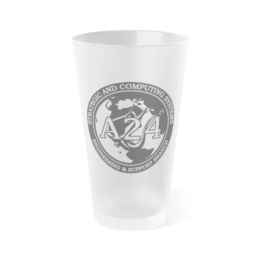 Naval Surface Warefare Ctr (U.S. Navy) Frosted Pint Glass 16oz Default Title - Go Mug Yourself