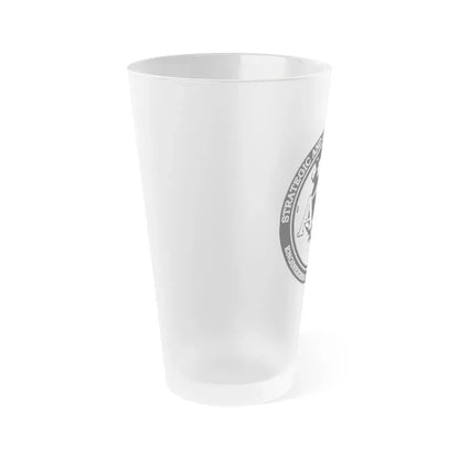 Naval Surface Warefare Ctr (U.S. Navy) Frosted Pint Glass 16oz - Go Mug Yourself