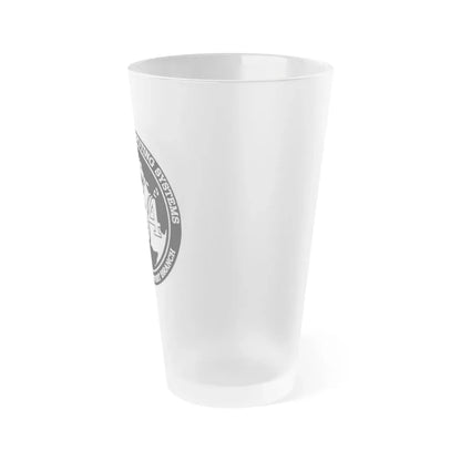 Naval Surface Warefare Ctr (U.S. Navy) Frosted Pint Glass 16oz - Go Mug Yourself