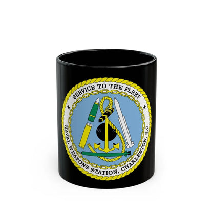 Naval Weapon Station Charleston SC (U.S. Navy) Black Coffee Mug-11oz-Go Mug Yourself