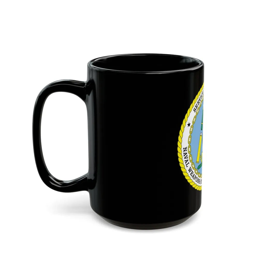 Naval Weapon Station Charleston SC (U.S. Navy) Black Coffee Mug-Go Mug Yourself