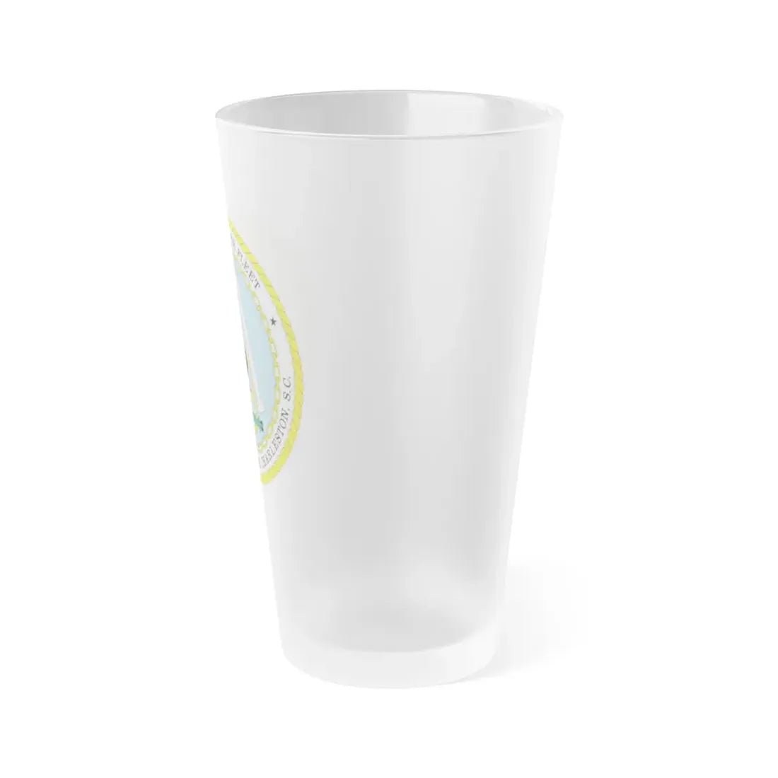 Naval Weapon Station Charleston SC (U.S. Navy) Frosted Pint Glass 16oz - Go Mug Yourself