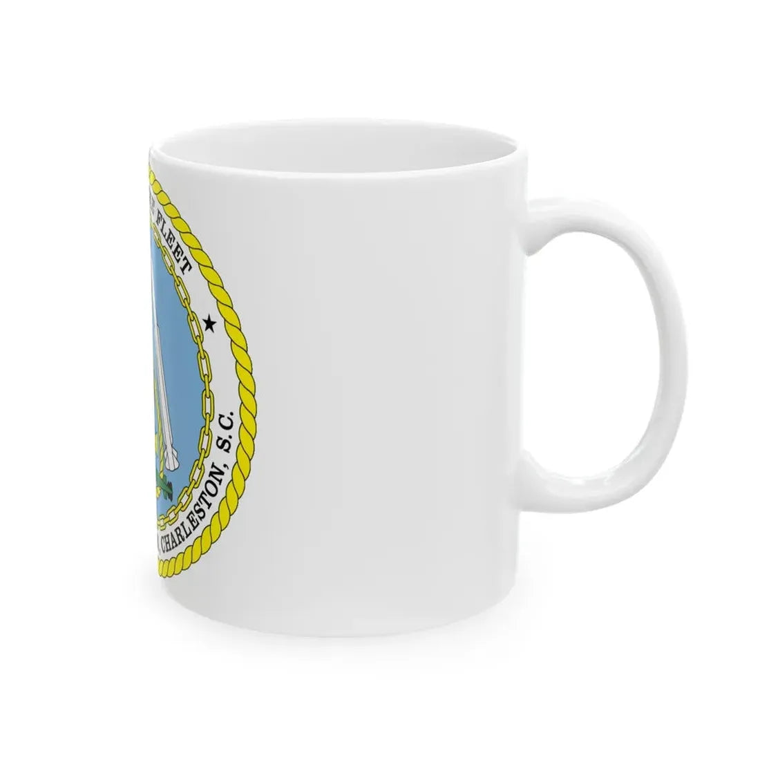 Naval Weapon Station Charleston SC (U.S. Navy) White Coffee Mug - Go Mug Yourself