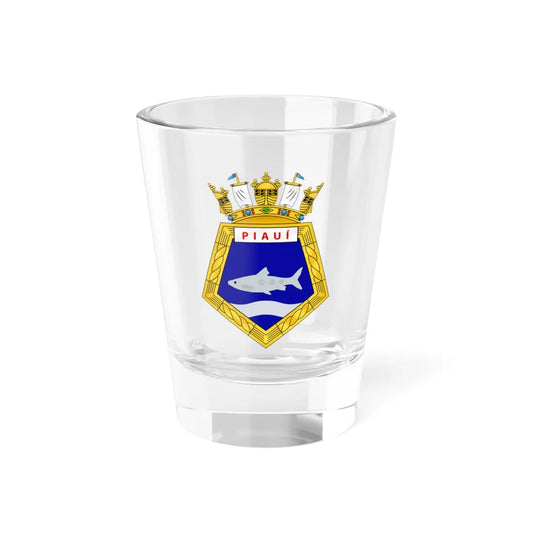 Navios Piauí Marinha do Brasil (Brazil) (Coat of Arms) Shot Glass 1.5oz 1.5oz - Go Mug Yourself