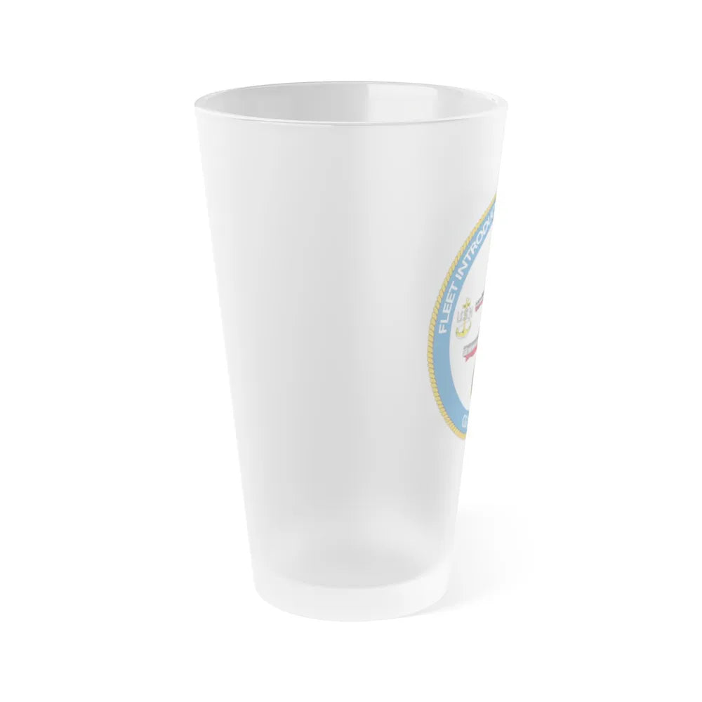 NAVSEA Fit Norfolk (U.S. Navy) Frosted Pint Glass 16oz-Go Mug Yourself