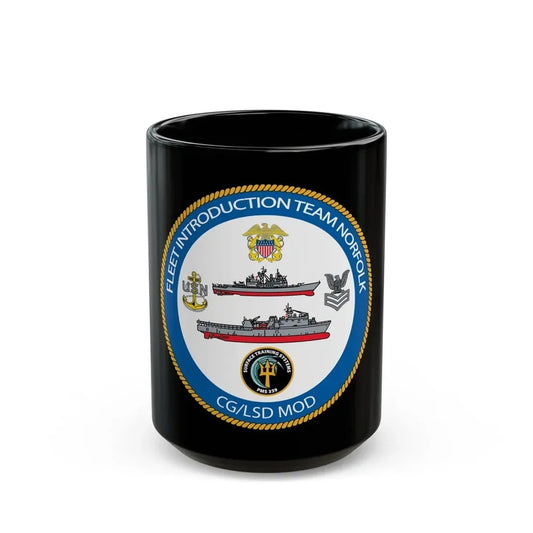 NAVSEA Fit Norfolk (U.S. Navy) Black Coffee Mug 15oz - Go Mug Yourself