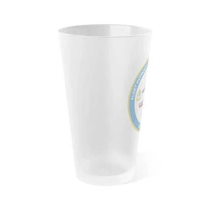 NAVSEA Fit Norfolk (U.S. Navy) Frosted Pint Glass 16oz - Go Mug Yourself
