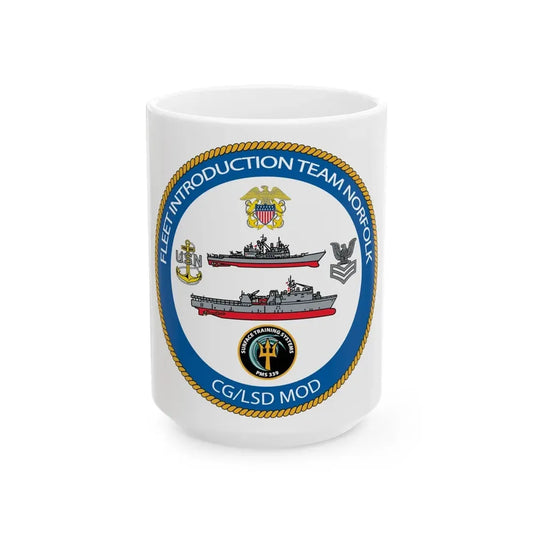 NAVSEA Fit Norfolk (U.S. Navy) White Coffee Mug 15oz - Go Mug Yourself
