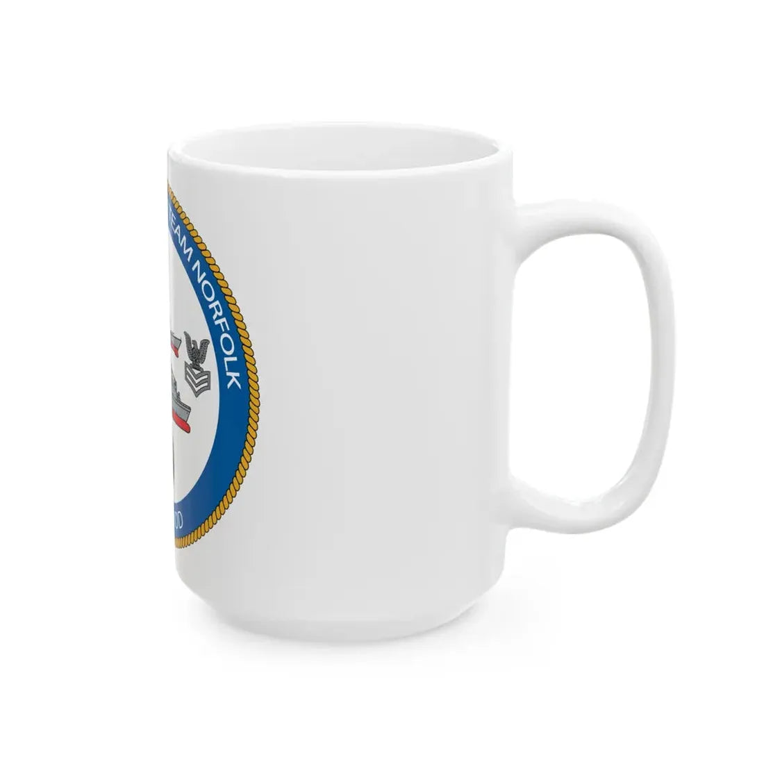 NAVSEA Fit Norfolk (U.S. Navy) White Coffee Mug - Go Mug Yourself