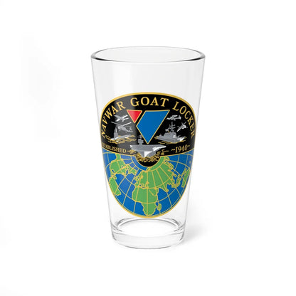 NAVWAR Goat Locker (U.S. Navy) Pint Glass 16oz-16oz-Go Mug Yourself