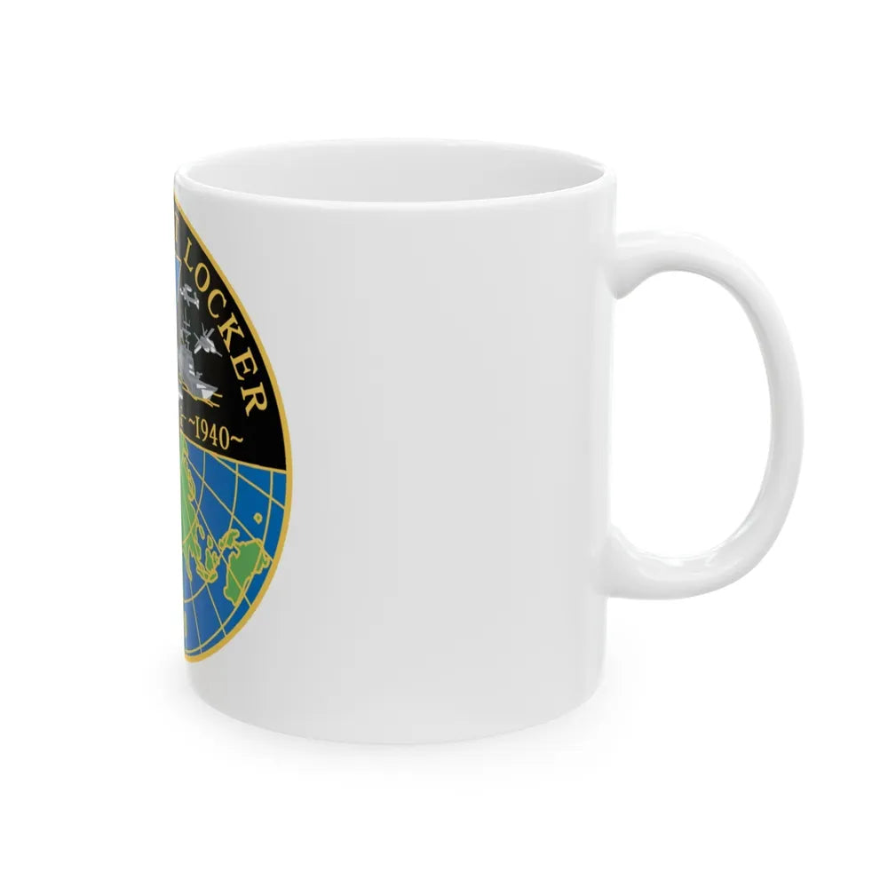 NAVWAR Goat Locker (U.S. Navy) White Coffee Mug-Go Mug Yourself