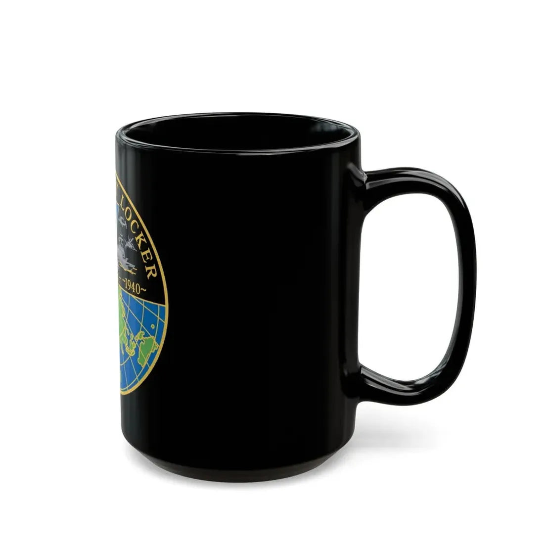 NAVWAR Goat Locker (U.S. Navy) Black Coffee Mug - Go Mug Yourself