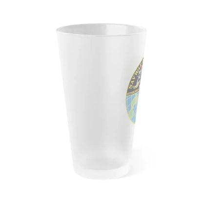 NAVWAR Goat Locker (U.S. Navy) Frosted Pint Glass 16oz - Go Mug Yourself