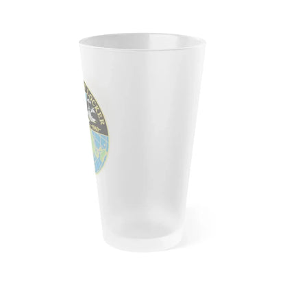 NAVWAR Goat Locker (U.S. Navy) Frosted Pint Glass 16oz - Go Mug Yourself