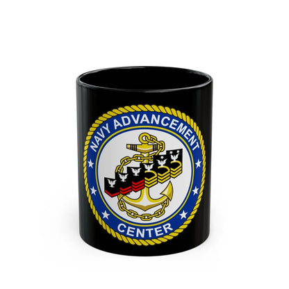 Navy Advancement Center NAC (U.S. Navy) Black Coffee Mug-11oz-Go Mug Yourself