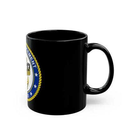 Navy Advancement Center NAC (U.S. Navy) Black Coffee Mug-Go Mug Yourself