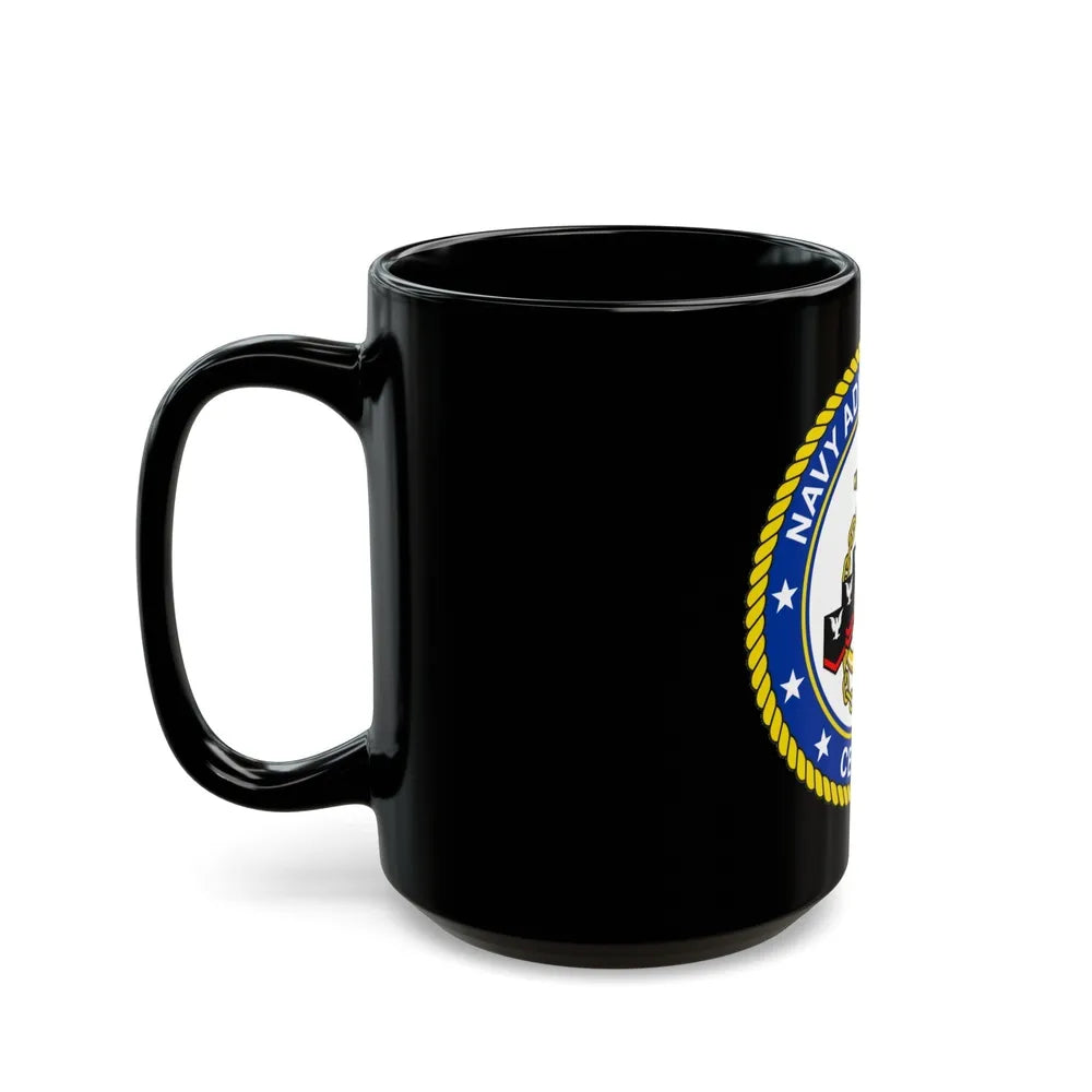 Navy Advancement Center NAC (U.S. Navy) Black Coffee Mug-Go Mug Yourself