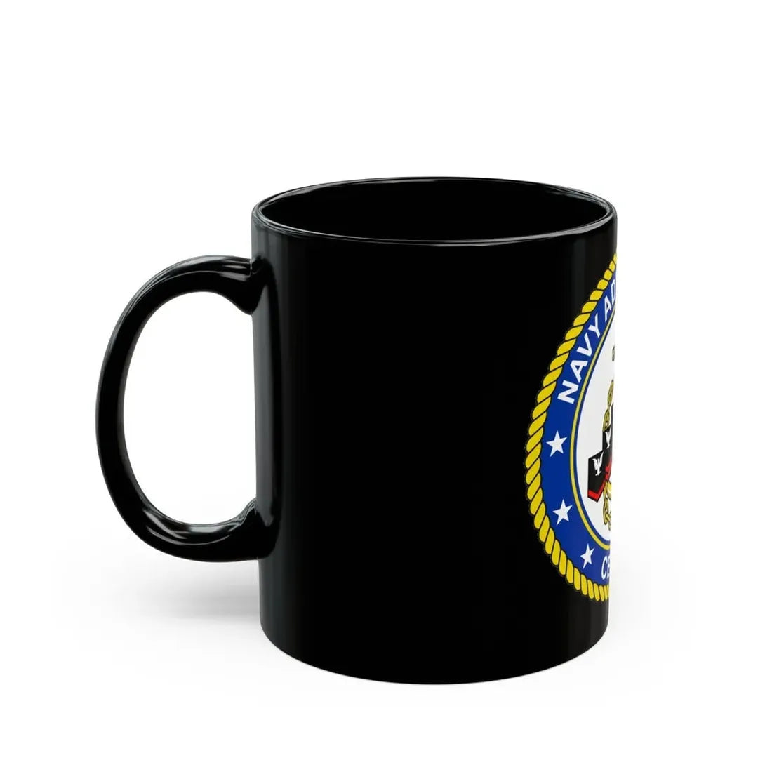 Navy Advancement Center NAC (U.S. Navy) Black Coffee Mug - Go Mug Yourself