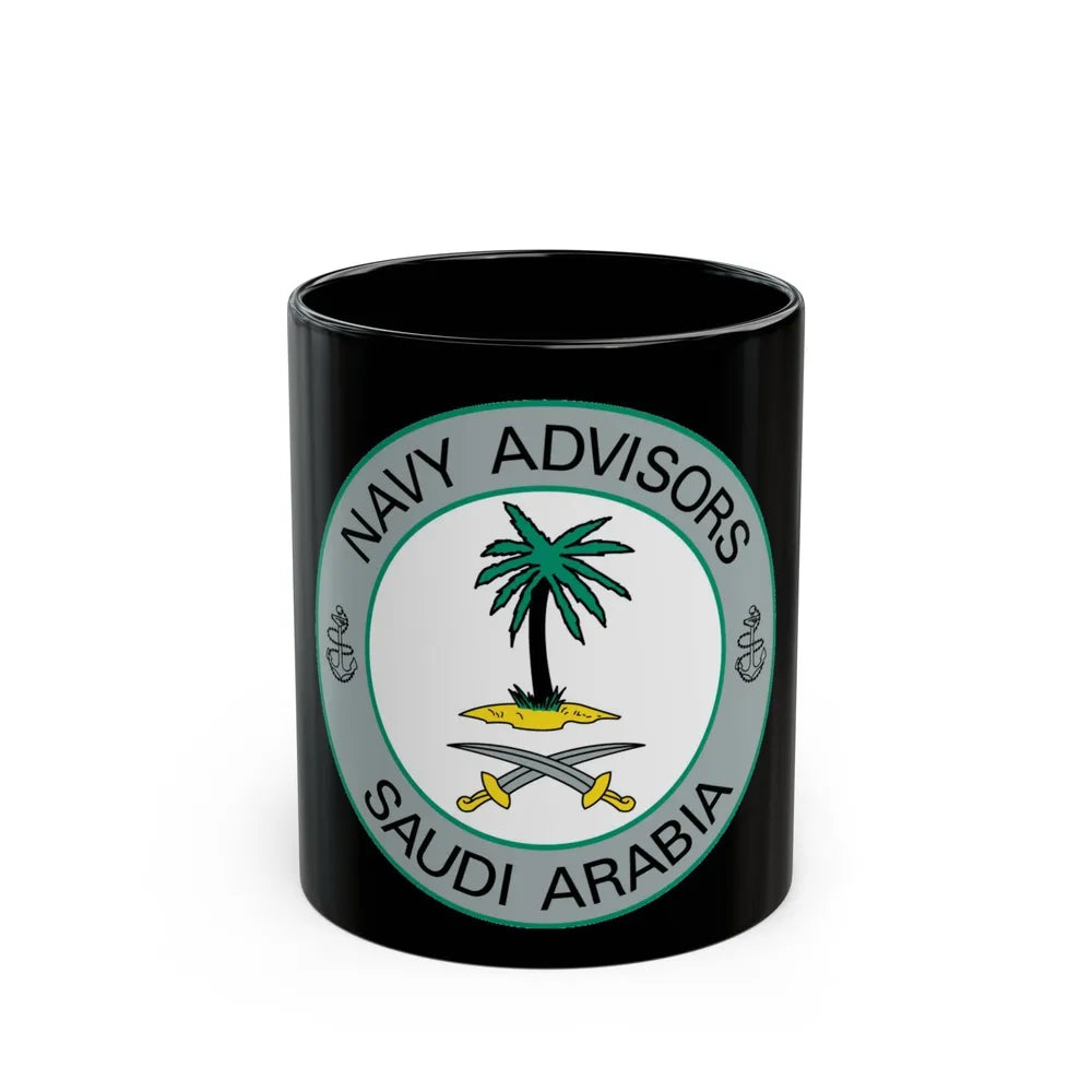 Navy Advisors Saudi Arabia (U.S. Navy) Black Coffee Mug-11oz-Go Mug Yourself